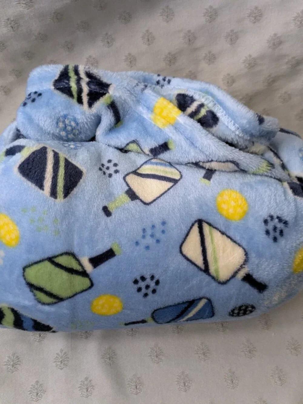 New! Pickleball Plush Throw Blanket 50
